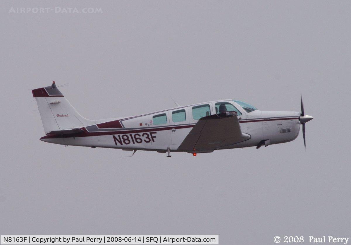 N8163F, 1991 Beech A36 Bonanza 36 C/N E-2590, No sun, but plenty of lift