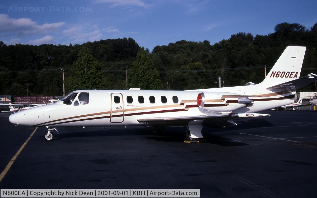 N600EA, 1985 Cessna S550 Citation IIS C/N S5500015, KBFI