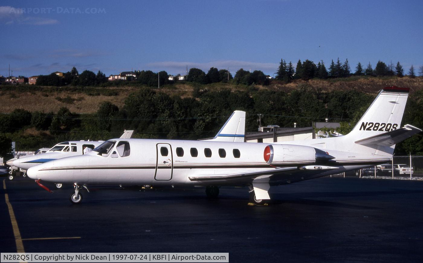 N282QS, 1985 Cessna S550 Citation IIS Citation IIS C/N S550-0082, KBFI