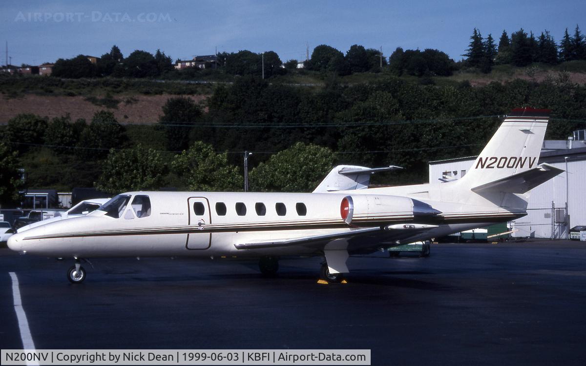 N200NV, 1986 Cessna S550 Citation IIS Citation IIS C/N S550-0095, KBFI