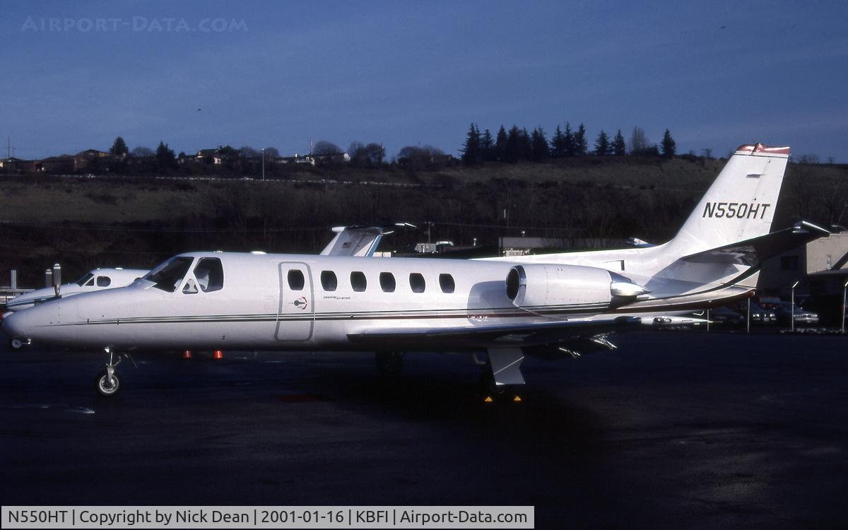N550HT, 1986 Cessna S550 Citation IIS Citation IIS C/N S550-0107, KBFI