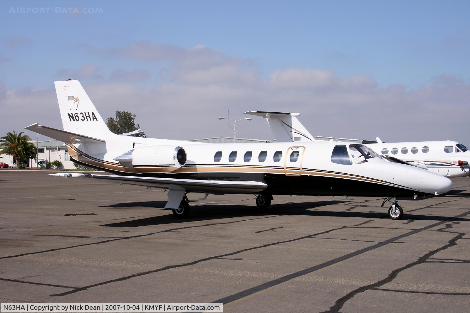 N63HA, 1986 Cessna S550 Citation IIS C/N S550-0119, KMYF