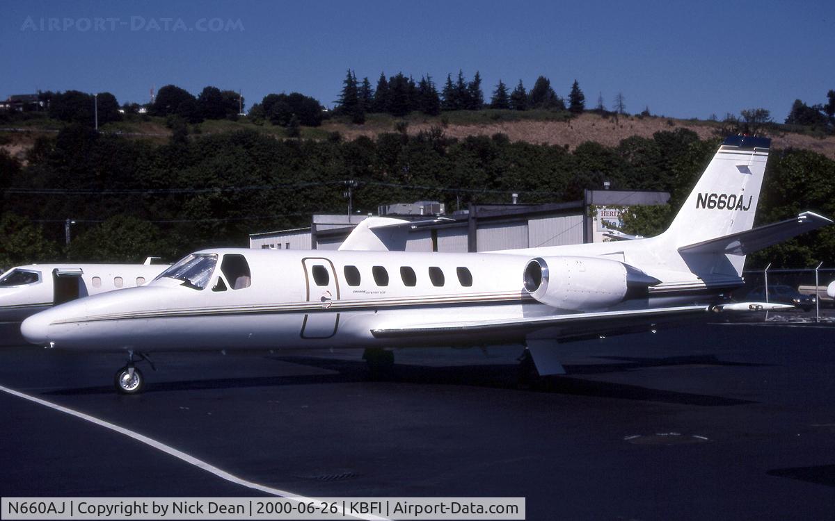 N660AJ, 1988 Cessna S550 Citation IIS Citation IIS C/N S550-0154, KBFI