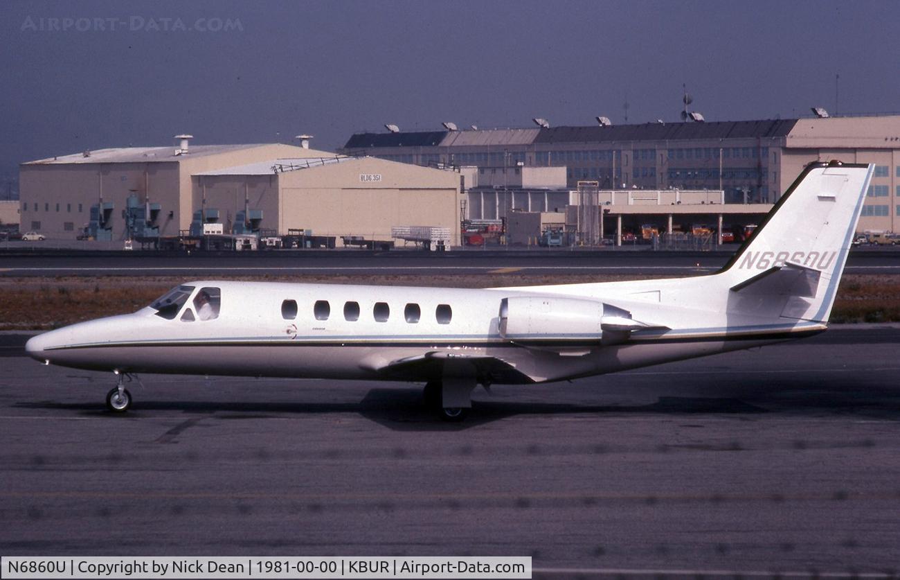 N6860U, 1981 Cessna 551 Citation II C/N 551-0035, KBUR