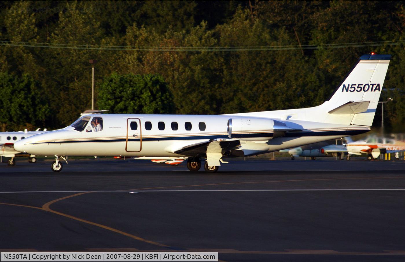 N550TA, 1981 Cessna 551 Citation II/SP C/N 551-0039, KBFI