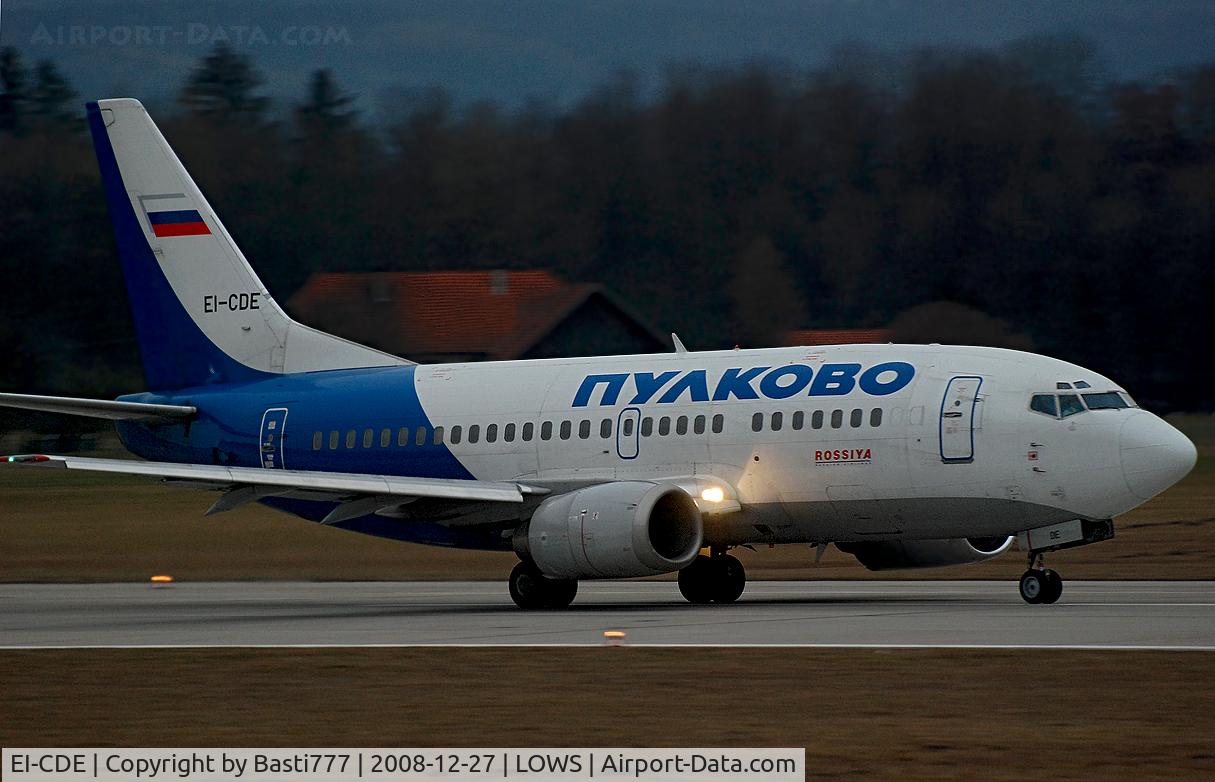 EI-CDE, 1991 Boeing 737-548 C/N 25115, SZG early in the morning