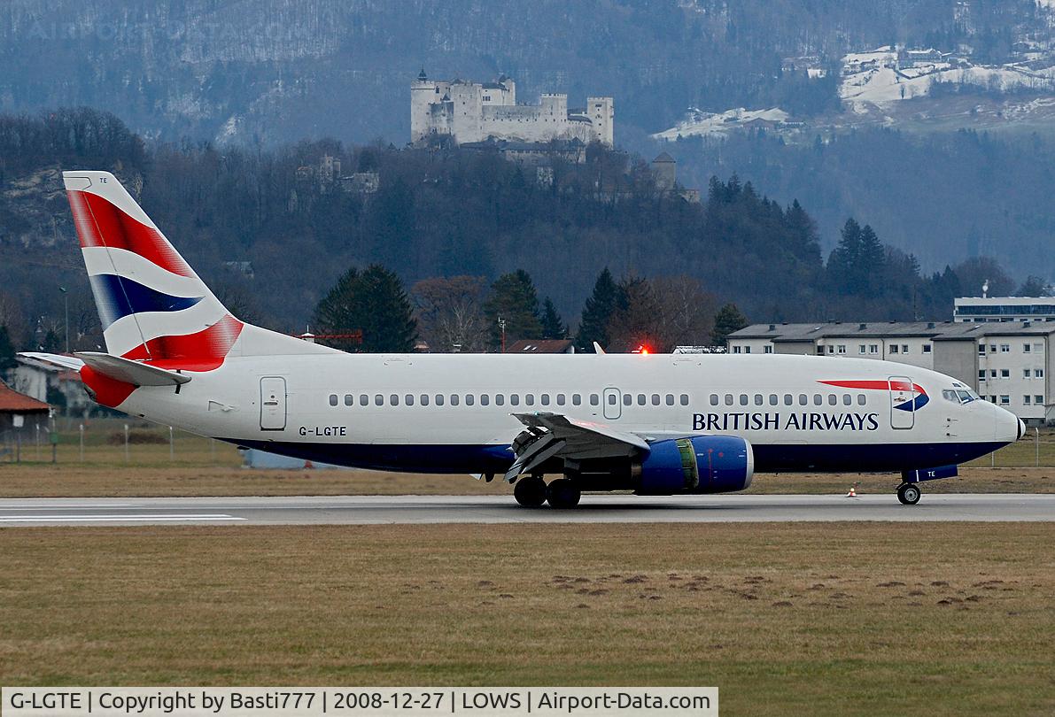 G-LGTE, 1991 Boeing 737-3Y0 C/N 24908, Classical image of Salzburg airport