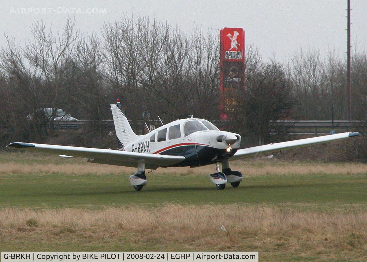 G-BRKH, 1979 Piper PA-28-236 Dakota C/N 28-7911003, KILO HOTEL ABOUT TO GET AIRBOURNE FROM R/Y 26