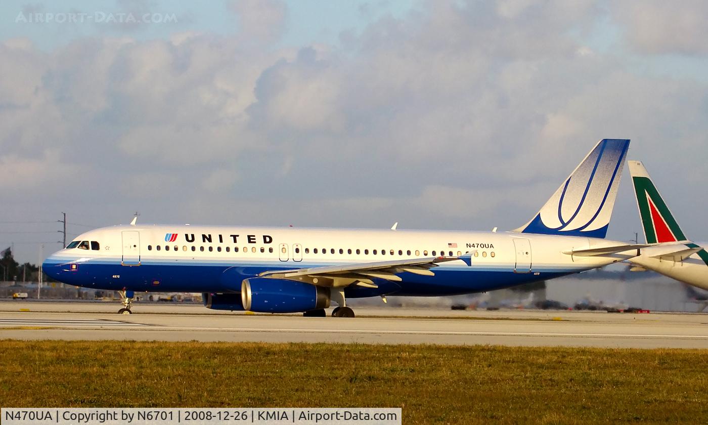 N470UA, 2001 Airbus A320-232 C/N 1427, United
