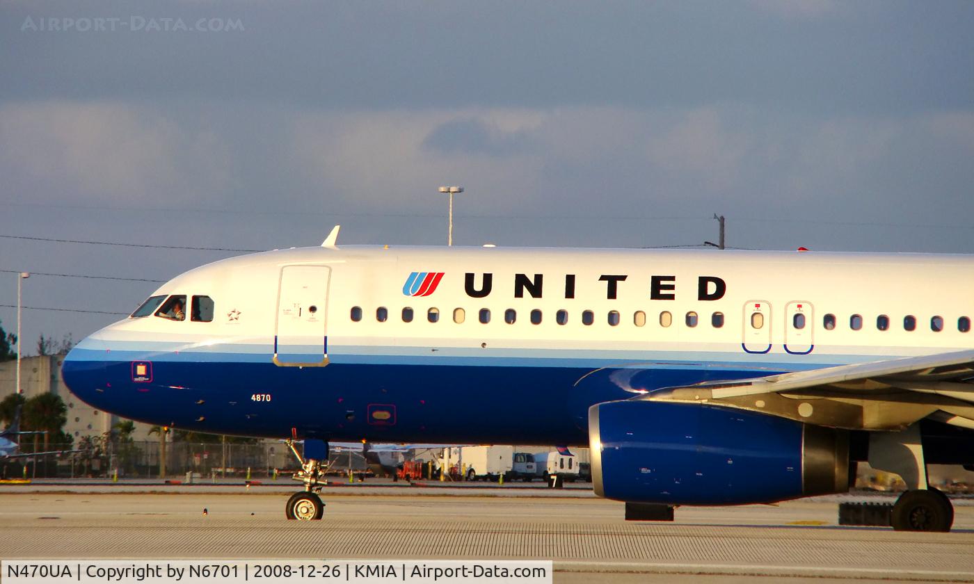 N470UA, 2001 Airbus A320-232 C/N 1427, United