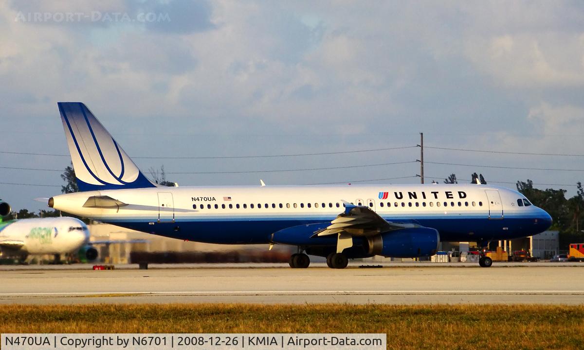 N470UA, 2001 Airbus A320-232 C/N 1427, United