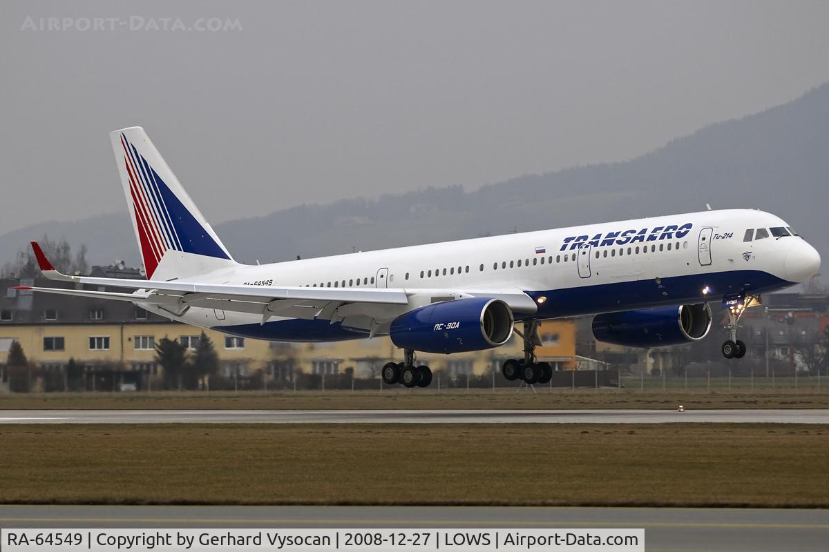 RA-64549, 2008 Tupolev Tu-214 C/N 42305013, winter opening 2008