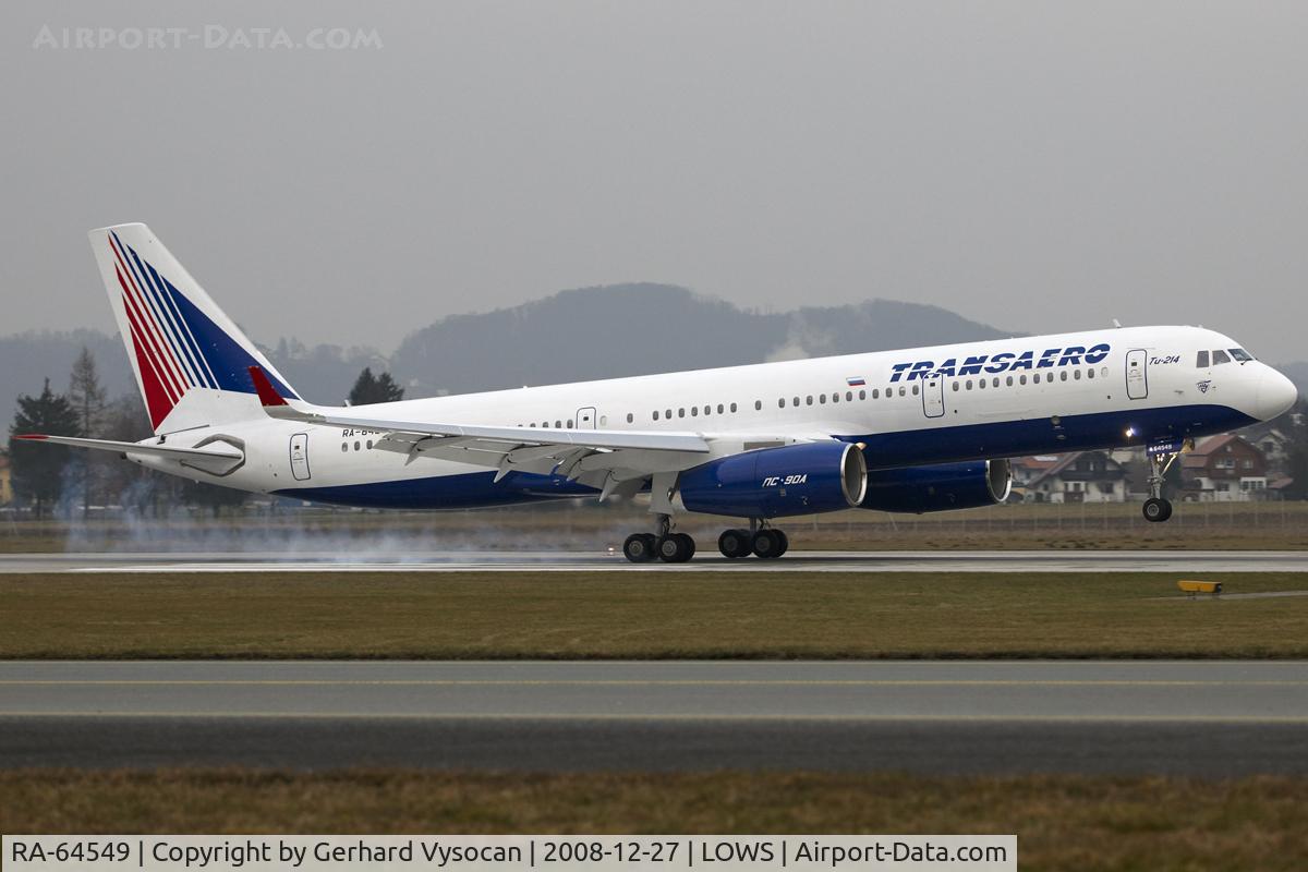 RA-64549, 2008 Tupolev Tu-214 C/N 42305013, winter opening 2008
