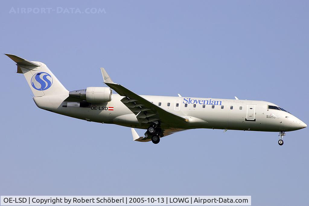OE-LSD, 1999 Canadair CRJ-200ER (CL-600-2B19) C/N 7329, Flight to GRZ/LOWG