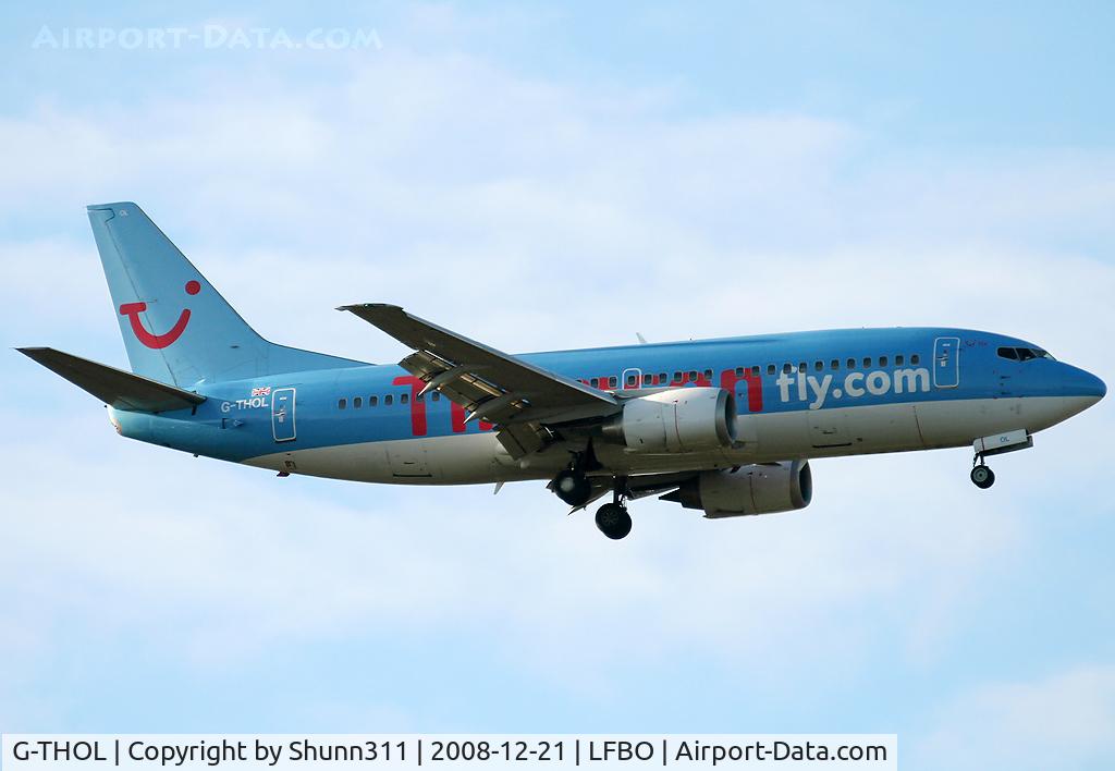 G-THOL, 1999 Boeing 737-36N C/N 28594, Landing rwy 32L