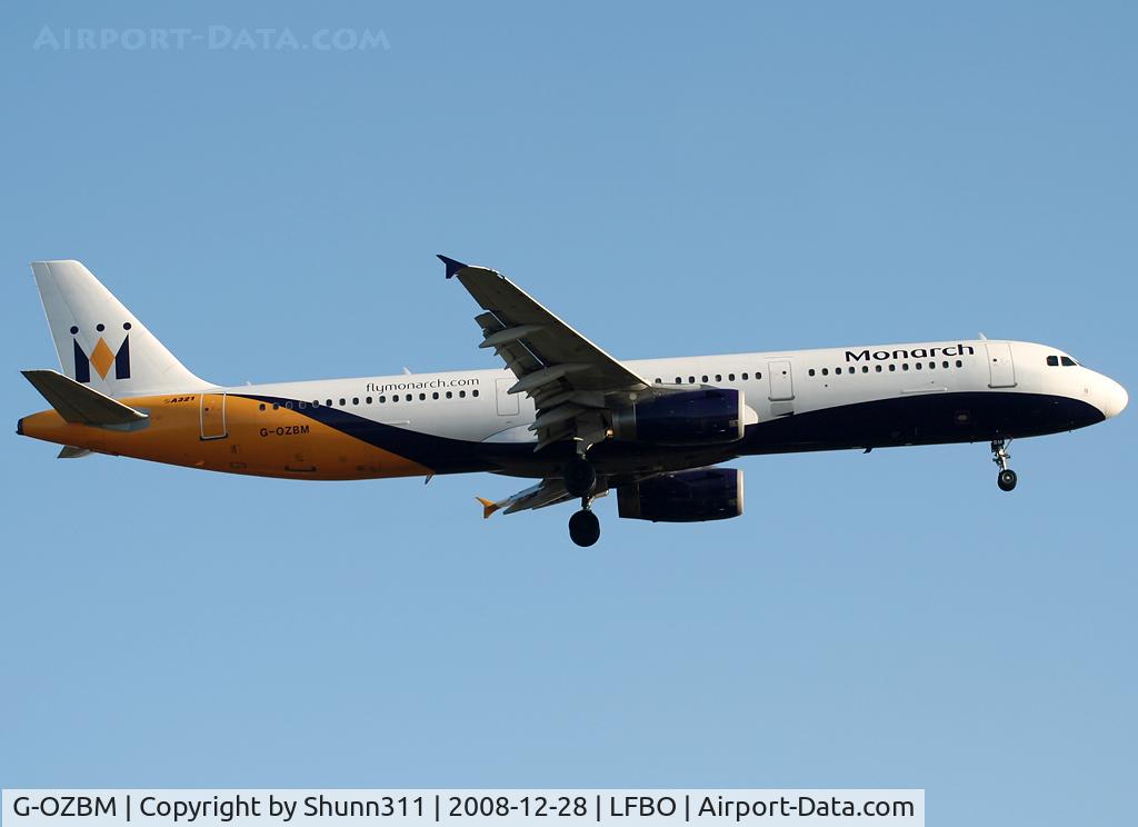 G-OZBM, 1999 Airbus A321-231 C/N 1045, Landing rwy 14R