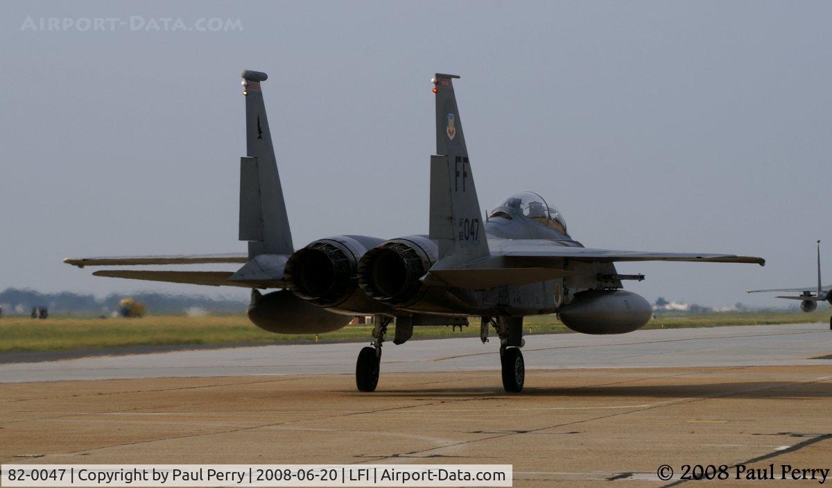 82-0047, 1982 McDonnell Douglas F-15D Eagle C/N 0845/D043, Another of the four-ship participants