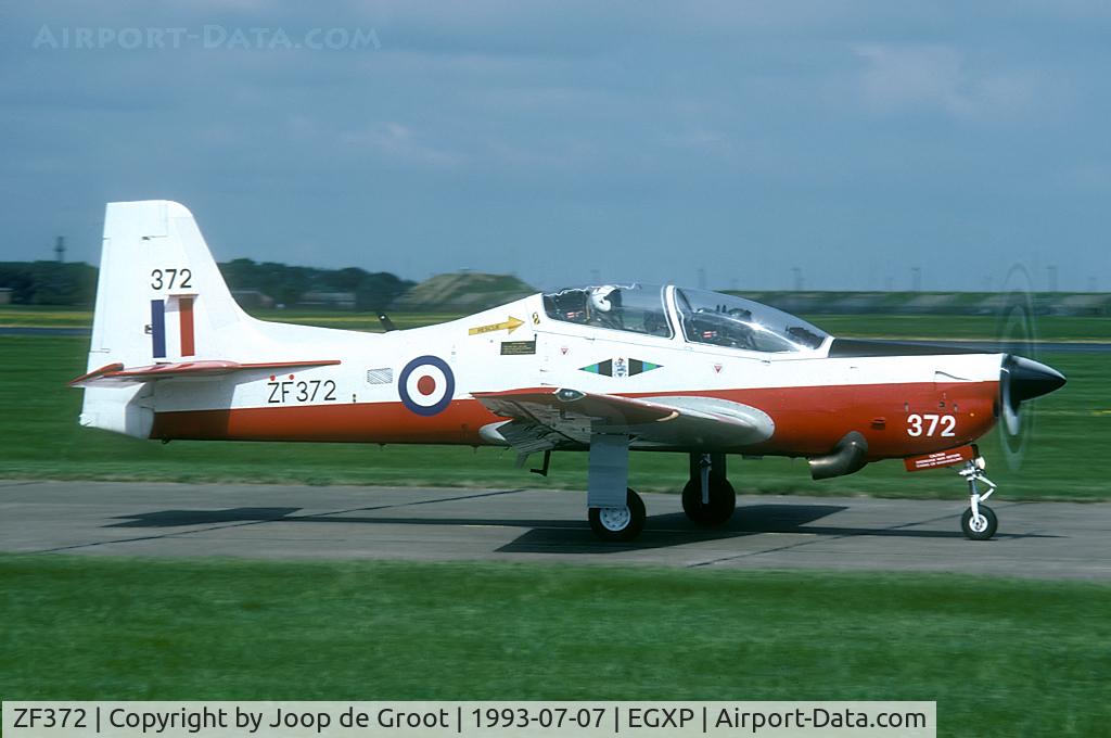 ZF372, Short S-312 Tucano T1 C/N S115/T86, The Central Flying School, flying at RAF Scampton, was a short lived Tucano unit.