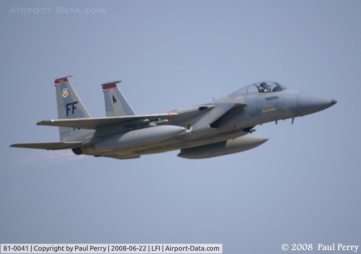 81-0041, 1981 McDonnell Douglas F-15C Eagle C/N 0789/C224, Once a demo girl, always a demo girl