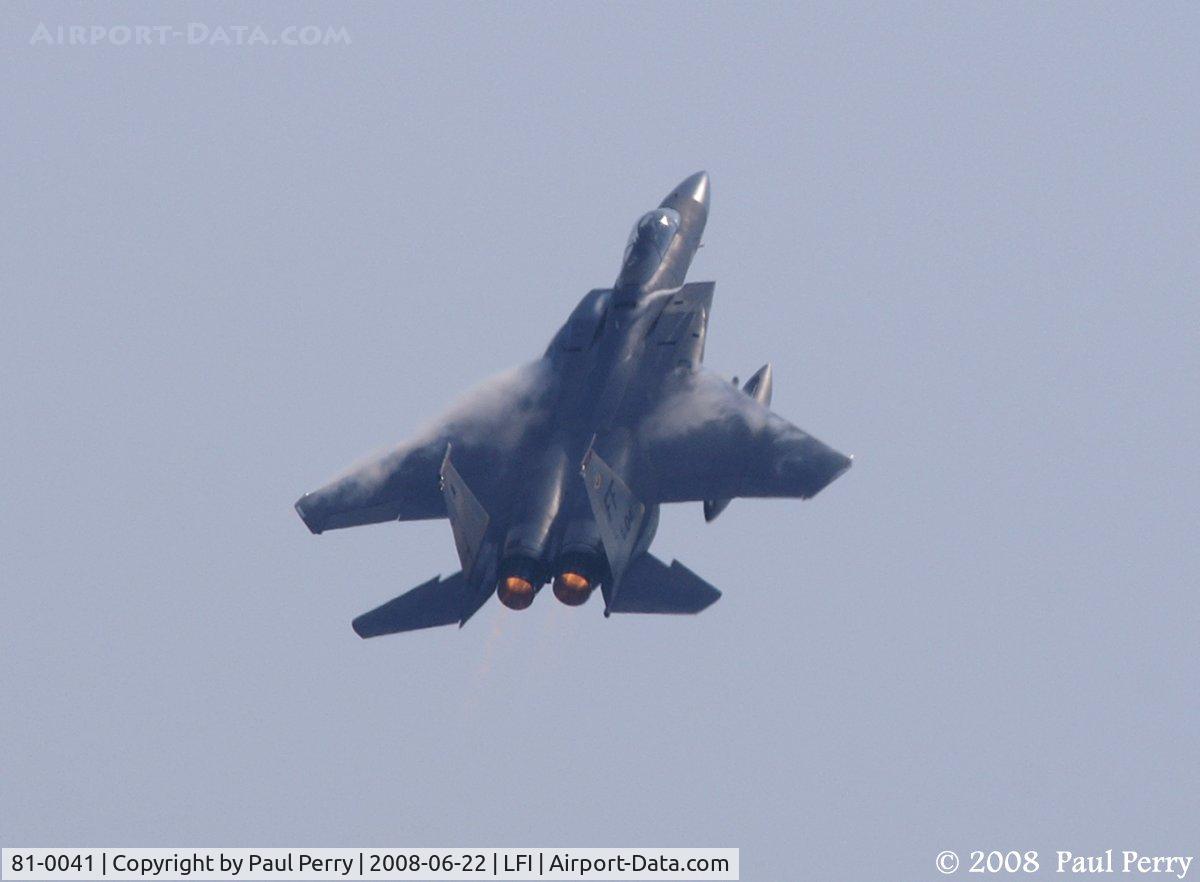 81-0041, 1981 McDonnell Douglas F-15C Eagle C/N 0789/C224, Still ripping water vapor out of thin air