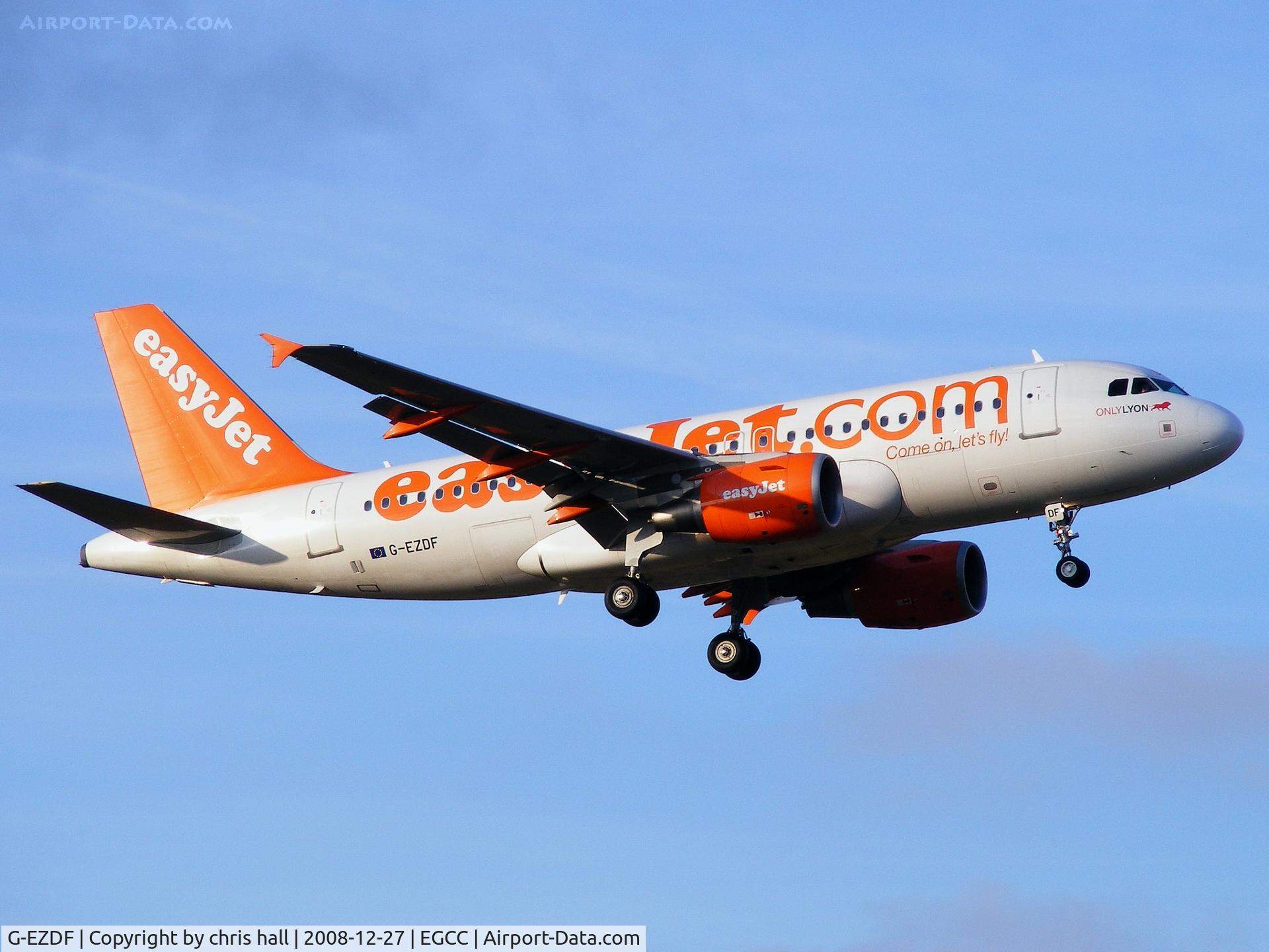 G-EZDF, 2008 Airbus A319-111 C/N 3432, Easyjet
