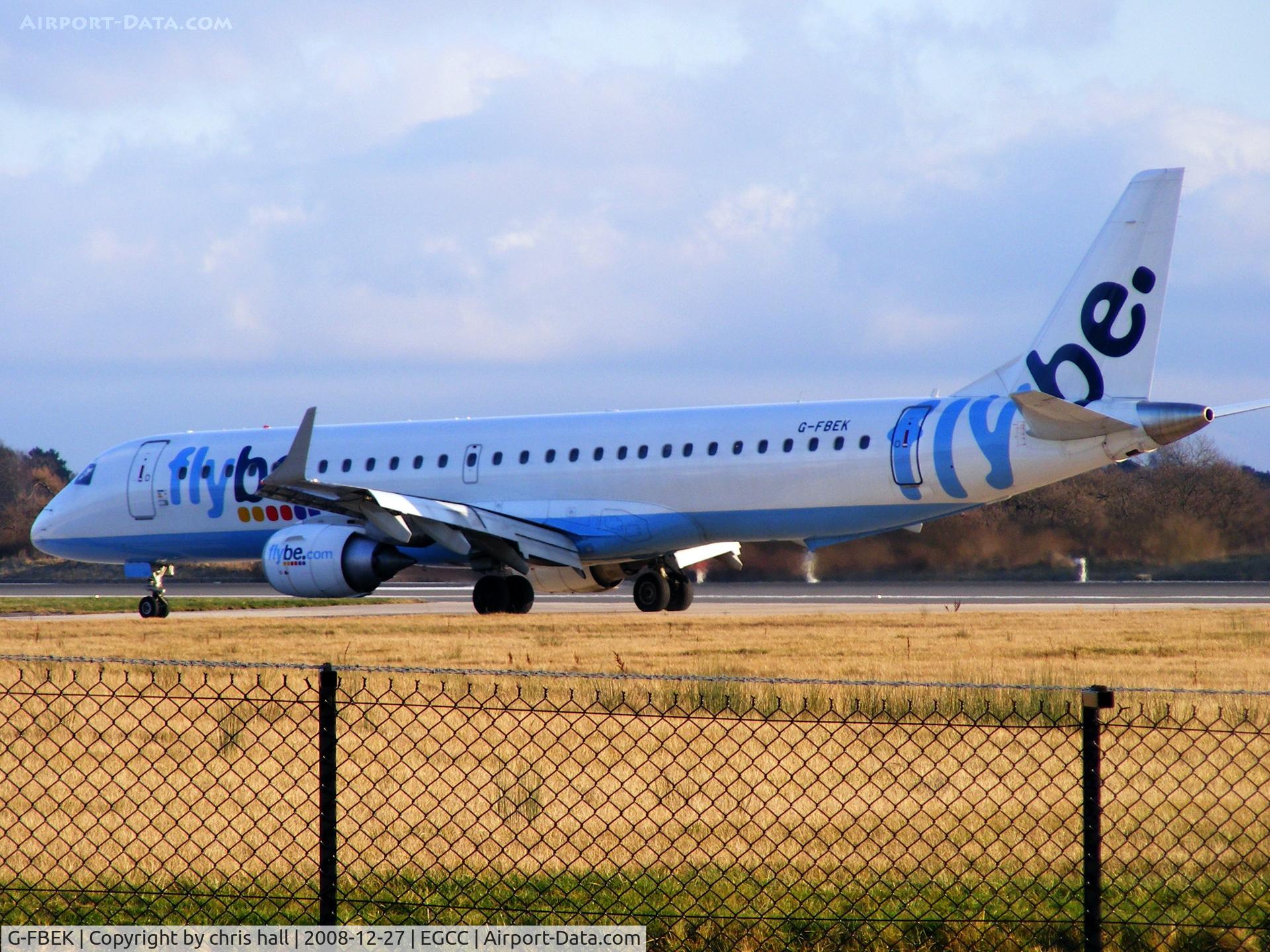 G-FBEK, 2008 Embraer 195LR (ERJ-190-200LR) C/N 19000168, flybe