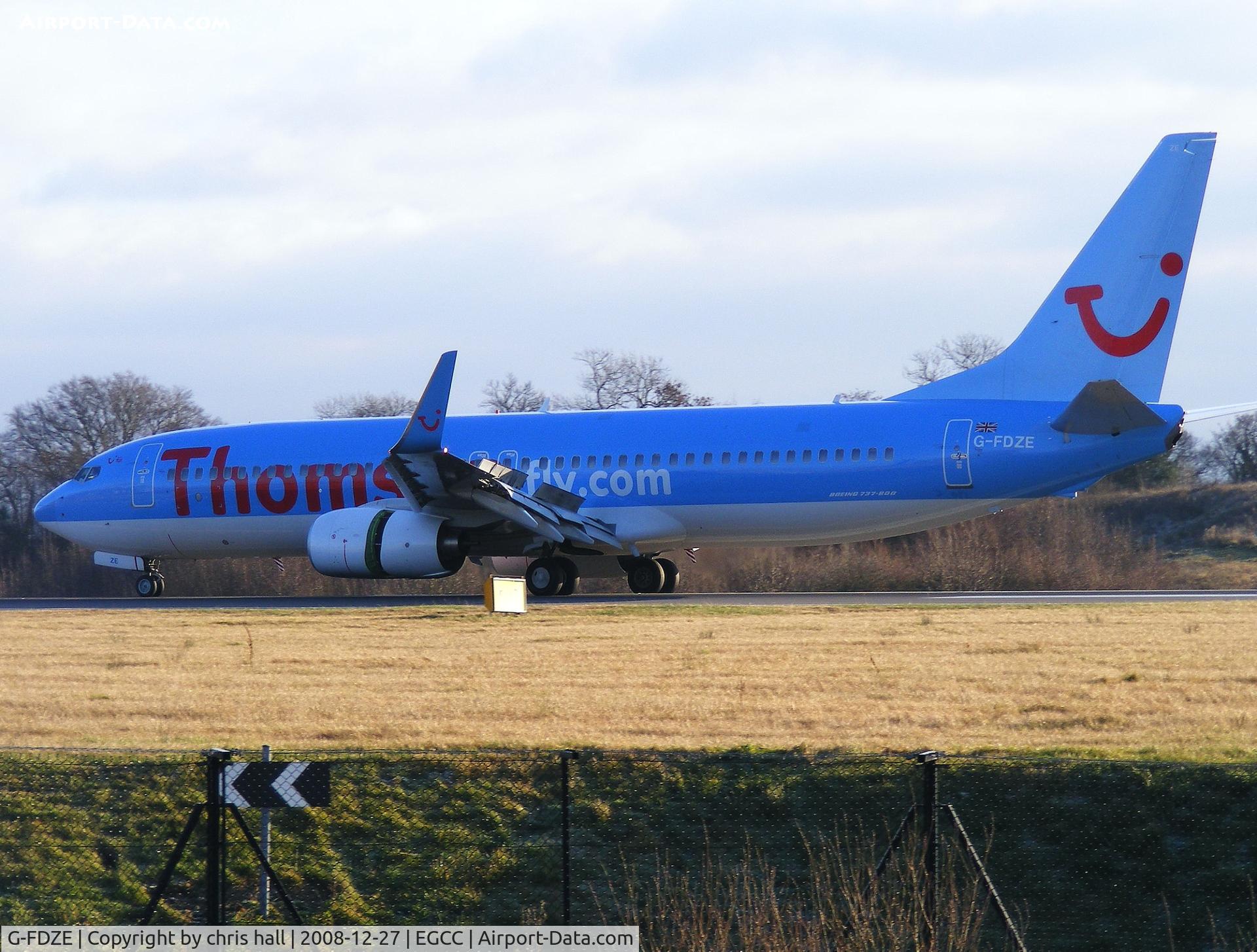 G-FDZE, 2008 Boeing 737-8K5 C/N 35137, Thomson
