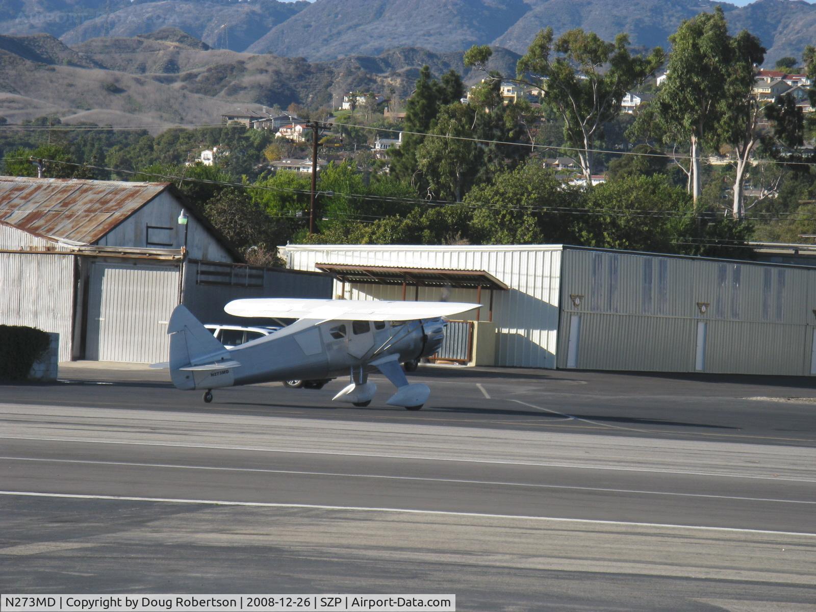 N273MD, 2008 Dickenson Howard DGA-21 (Replicate) C/N 001, Dickenson Dickenson-Howard DGA-21, P&W R-1340-57 600 Hp Wasp, taxi