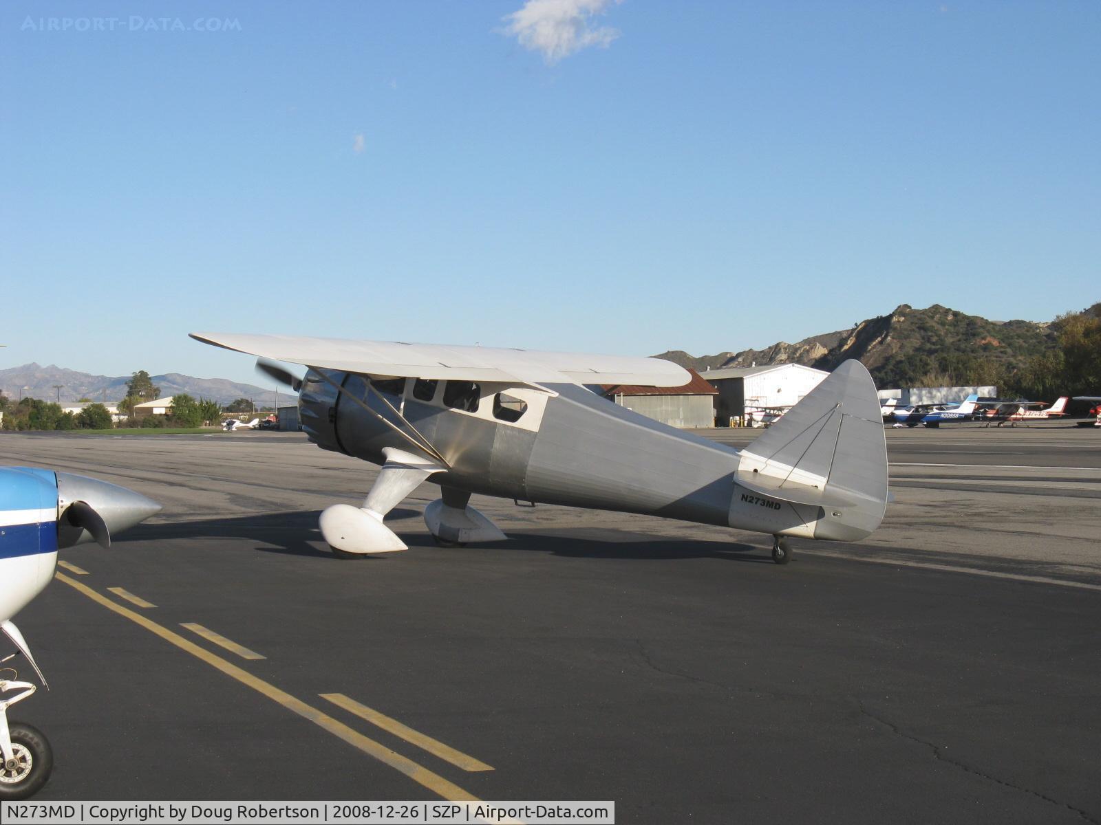 N273MD, 2008 Dickenson Howard DGA-21 (Replicate) C/N 001, Dickenson Dickenson-Howard DGA-21, P&W R-1340-57 600 Hp Wasp, taxi to hangar