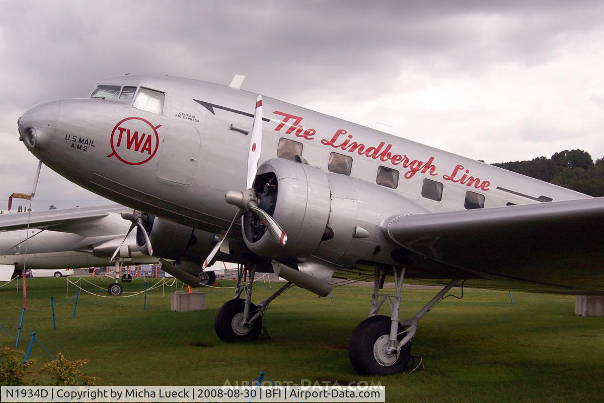 N1934D, 1935 Douglas DC-2-118B C/N 1368, Preserved at the Museum of Flight in Seattle