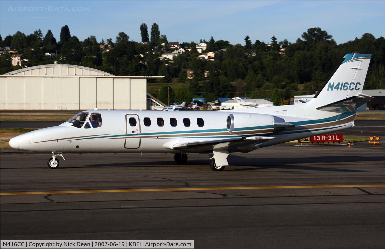 N416CC, 1982 Cessna 550 C/N 550-0416, KBFI