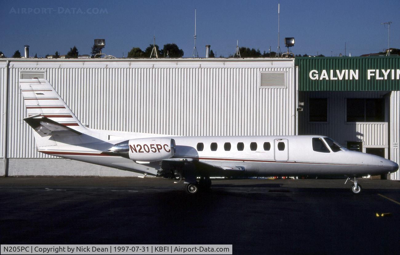 N205PC, 1989 Cessna 560 Citation V C/N 560-0010, KBFI
