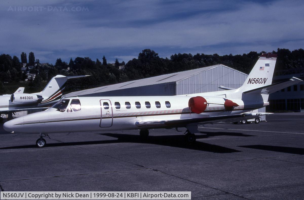 N560JV, 1990 Cessna 560 Citation V C/N 560-0065, KBFI