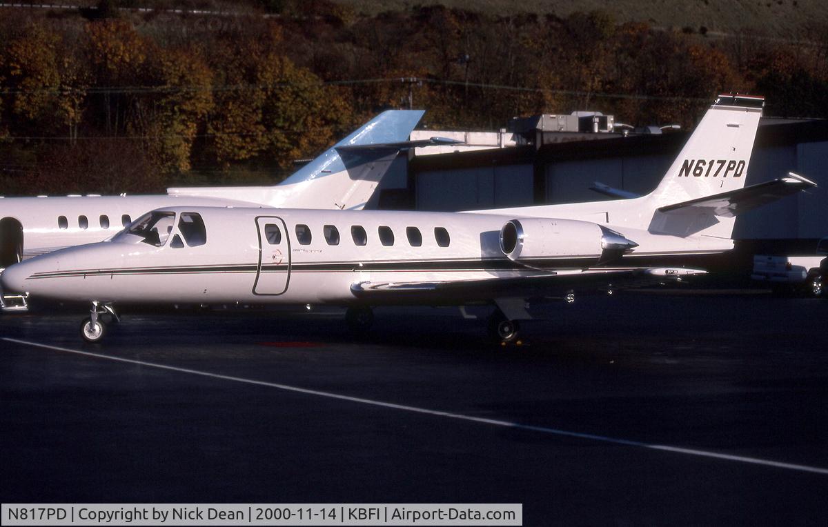 N817PD, 1990 Cessna 560 C/N 560-0075, KBFI (Seen here as N617PD this airframe is now registered N817PD)