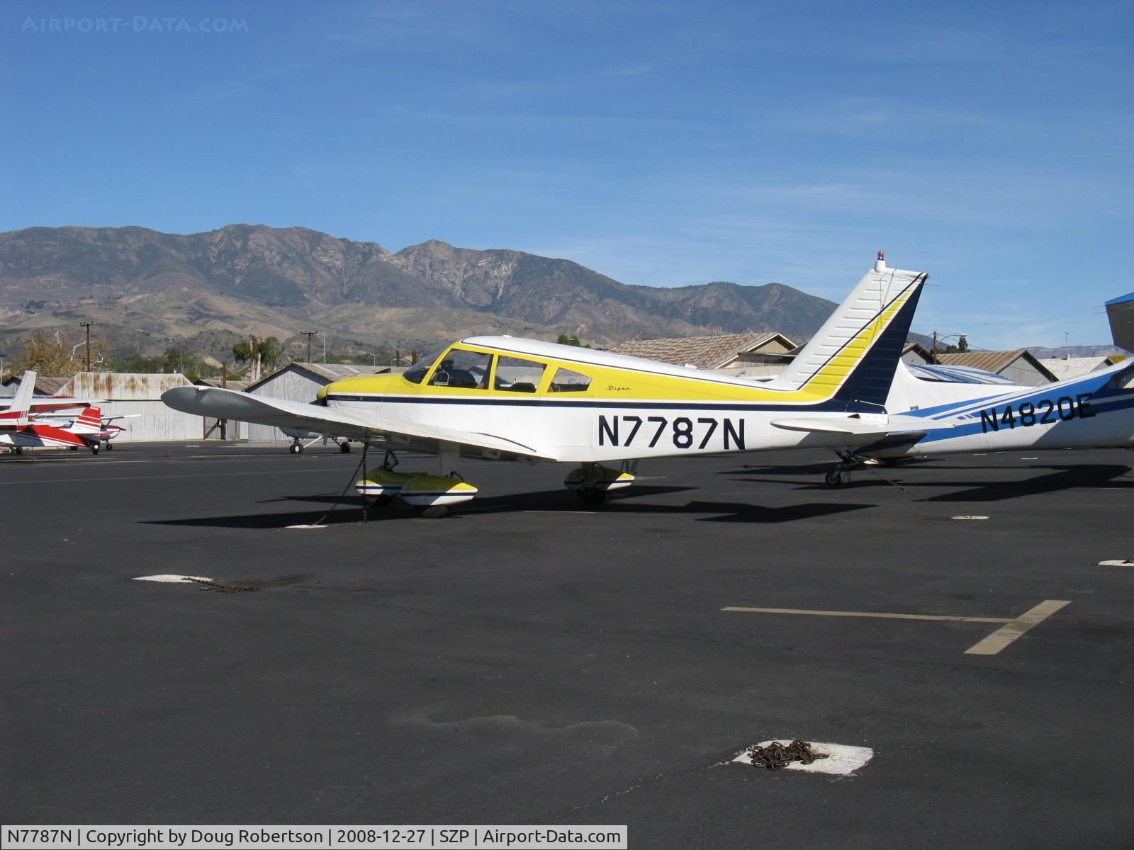 N7787N, 1969 Piper PA-28-180 Cherokee C/N 28-5235, 1969 Piper PA-28-180 CHEROKEE, Lycoming O&VO-360 180 Hp