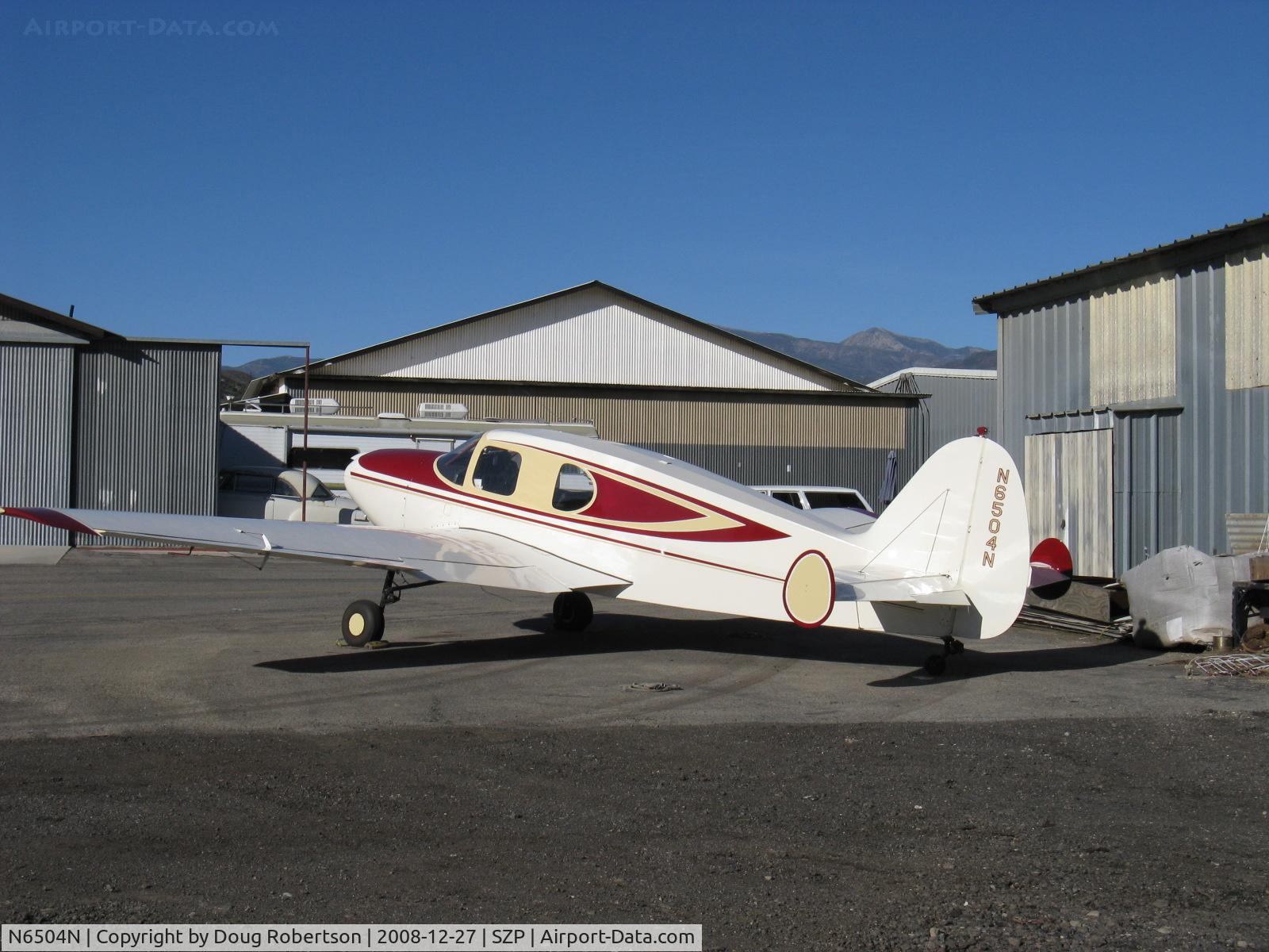 N6504N, 1949 Bellanca 14-13-3 Cruisair Senior C/N 1621, 1949 Bellanca 14-13-3 CRUISAIR SENIOR, Franklin 6A4-150-B3 150 Hp