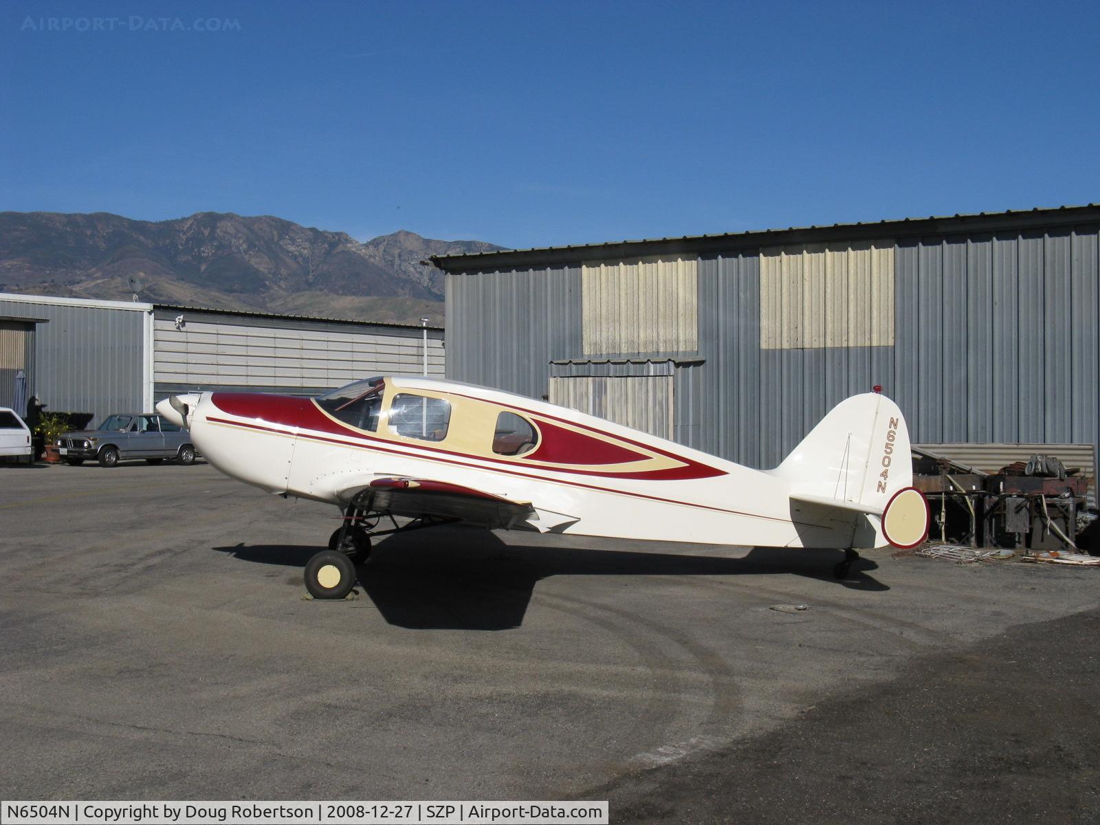 N6504N, 1949 Bellanca 14-13-3 Cruisair Senior C/N 1621, 1949 Bellanca 14-13-3 CRUISAIR SENIOR, Franklin 6A4-150-B3 150 Hp