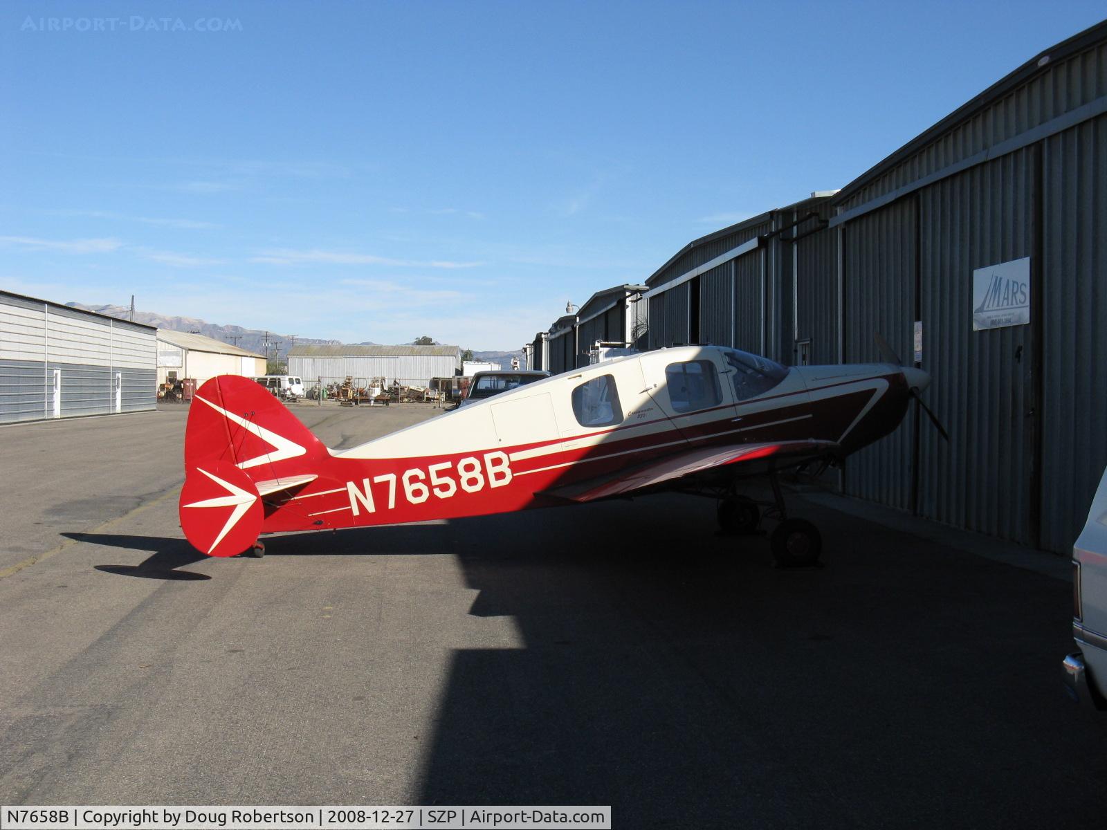 N7658B, 1957 Downer 14-19-2 C/N 4009, 1957 Northern Aircraft BELLANCA 14-19-2 CRUISEMASTER, Continental O-470- 230 Hp. Northern Aircraft did not become Downer Aircraft until 1959.