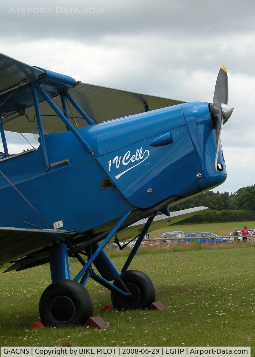 G-ACNS, 1934 De Havilland DH.60G-III Moth Major C/N 5068, NOSE DETAIL OF NOVEMBER SIERRA