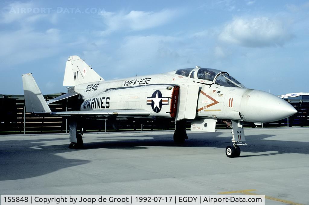 155848, McDonnell F-4S Phantom II C/N 3206, For the 1992 air show this FAAM Phantom was put on display.