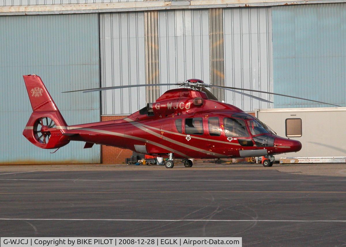 G-WJCJ, 2006 Eurocopter EC-155B-1 C/N 6748, SITTING IN THE SUN OUTSIDE THE PREMIAR HANGER