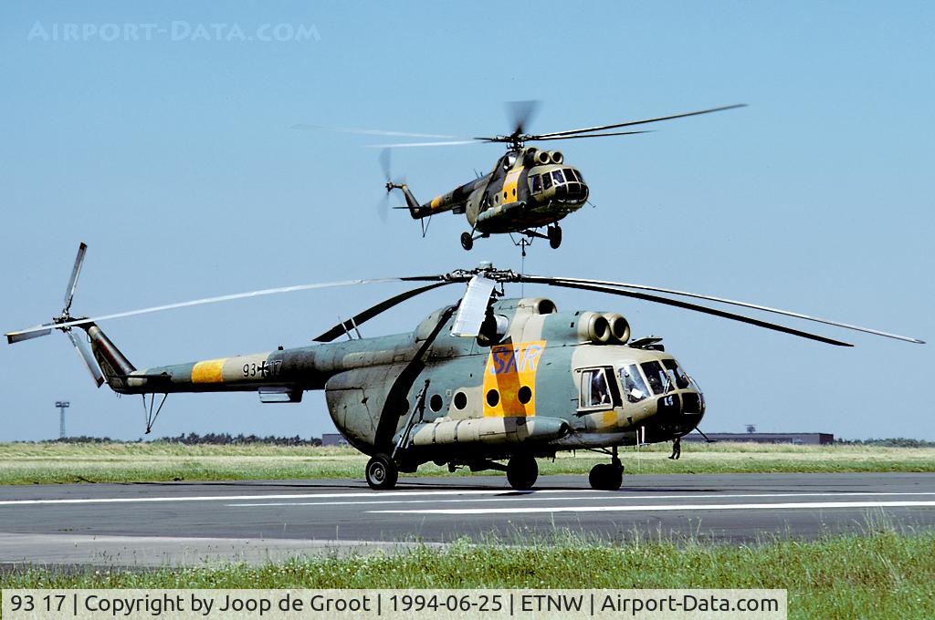 93 17, 1975 Mil Mi-8T Hip C/N 10546, Former East German Mi-8 with 94+23 in the background