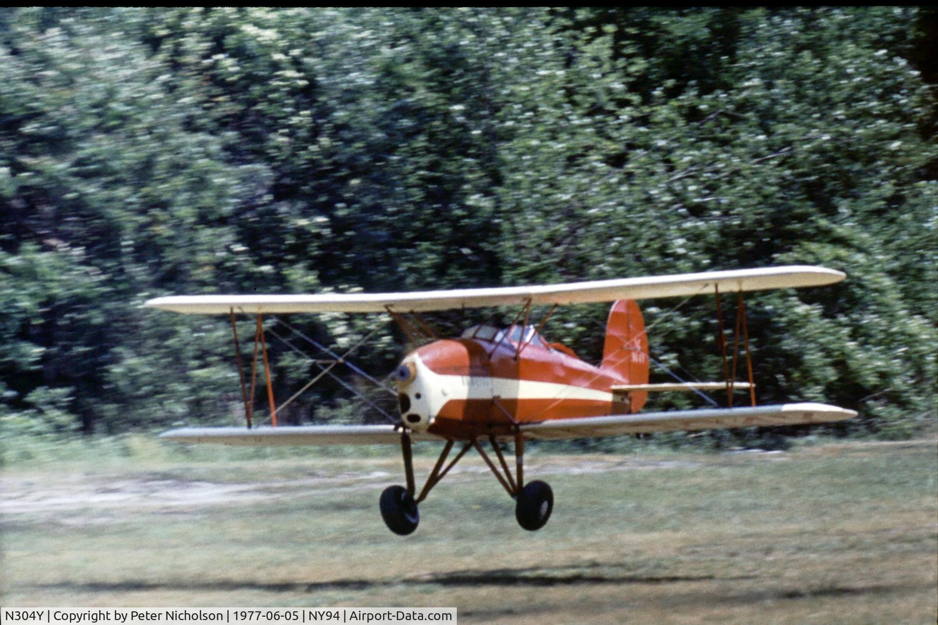 N304Y, 1931 Great Lakes 2T-1 Sport Trainer C/N 191, As NC304Y this Great Lakes Trainer performed at Rhinebeck in the summer of 1977.