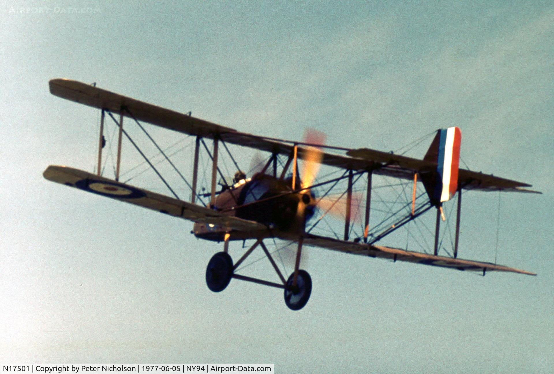 N17501, 1973 Palen PALEN'S F E 8 C/N 300, This reproduction aircraft was displayed at Cole Palen's Rhinebeck airshow in the summer of 1977.