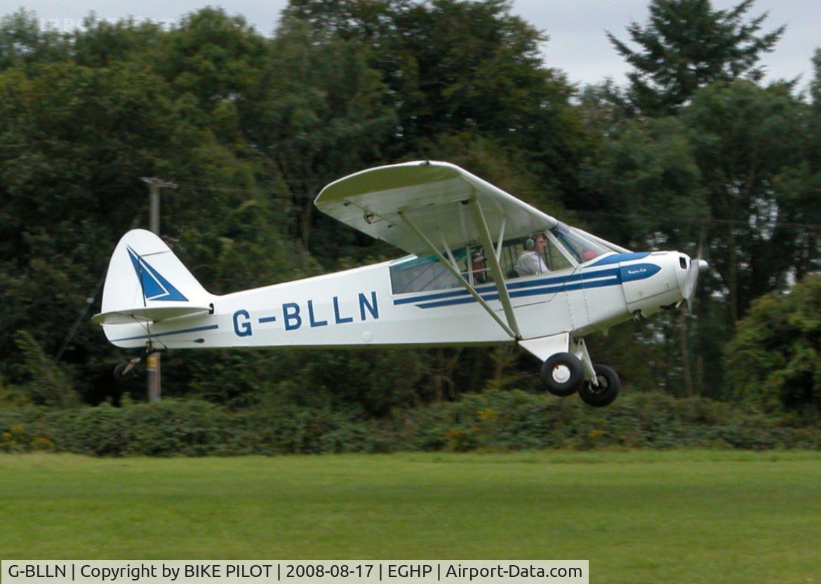 G-BLLN, 1954 Piper L-18C Super Cub C/N 18-3447, TAKING OFF FROM RWY 26