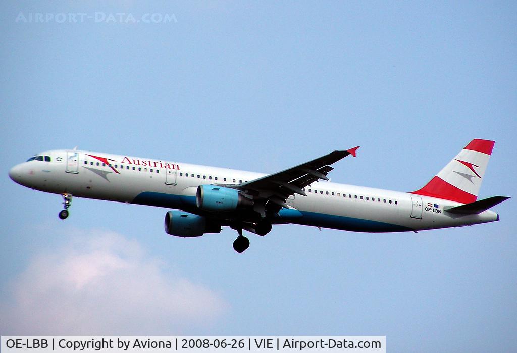 OE-LBB, 1995 Airbus A321-111 C/N 570, Austrian Airlines Airbus A321-111