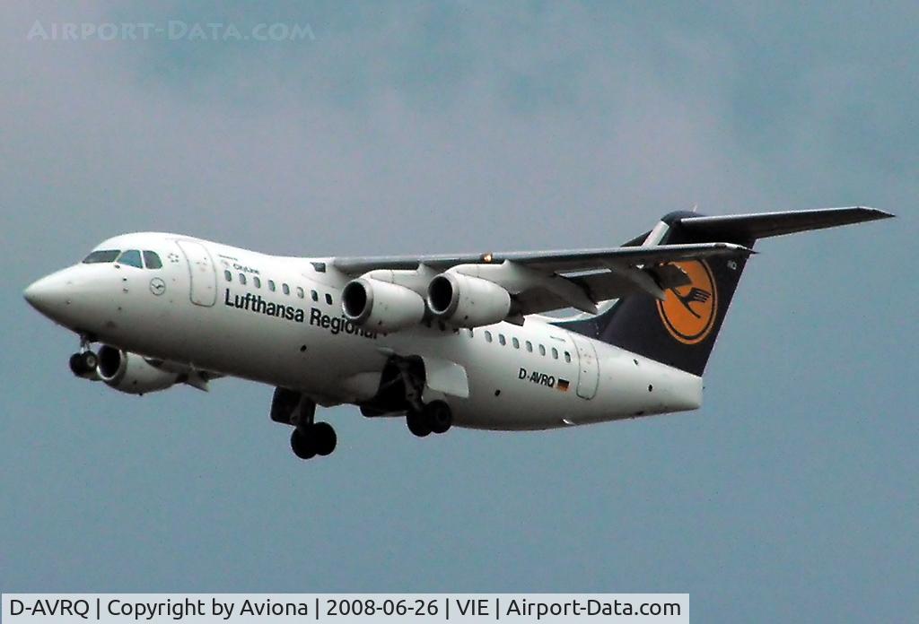 D-AVRQ, 1997 British Aerospace Avro 146-RJ85 C/N E.2304, Lufthansa Regional (City Line) Avro Regional Jet RJ85