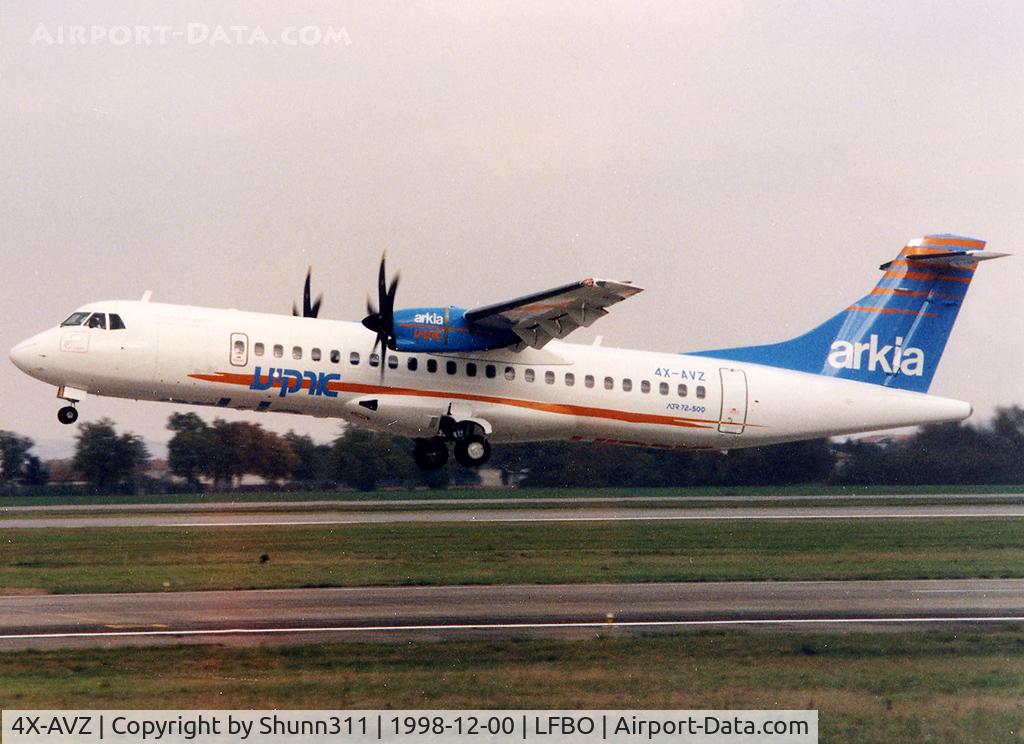 4X-AVZ, 1998 ATR 72-212A C/N 577, Take off rwy 33L on his delivery flight