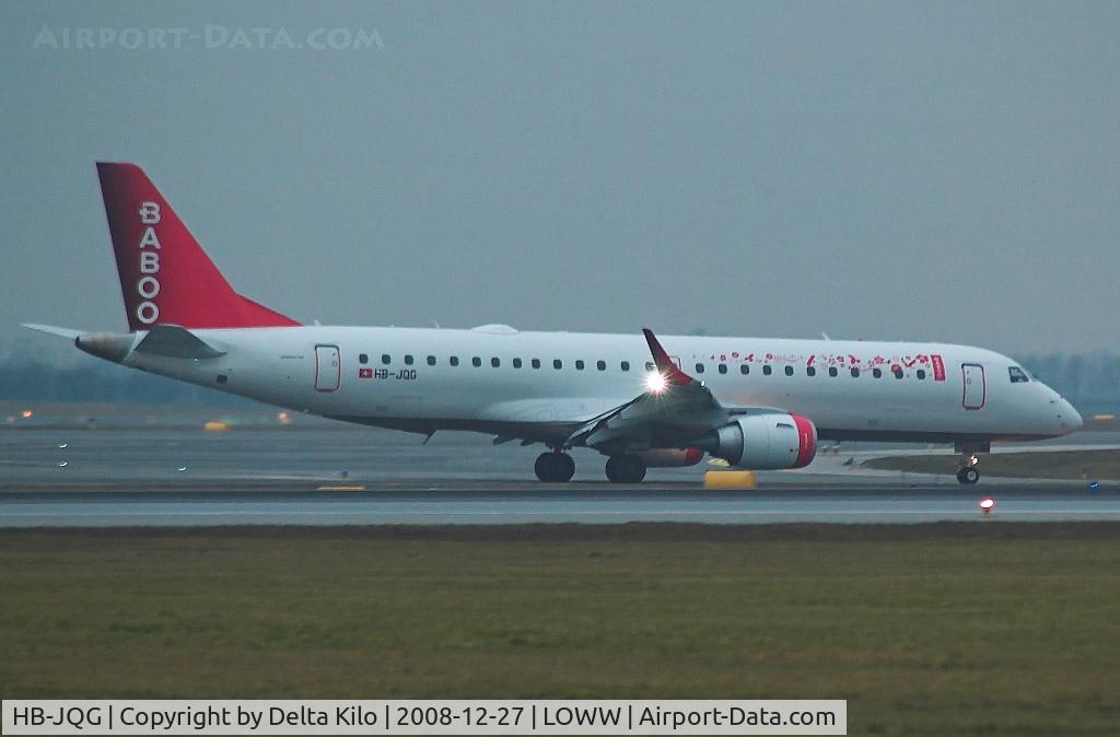 HB-JQG, 2008 Embraer 190LR (ERJ-190-100LR) C/N 19000189, flyBABOO  EMBRAER ERJ-190-100LR