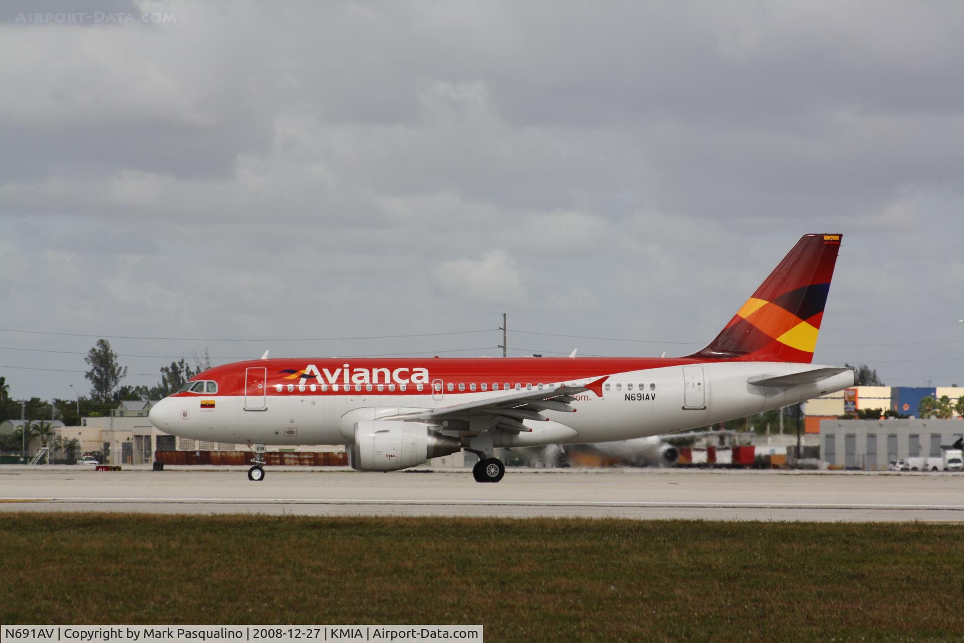 N691AV, 2008 Airbus A319-115 C/N 3691, Airbus A319